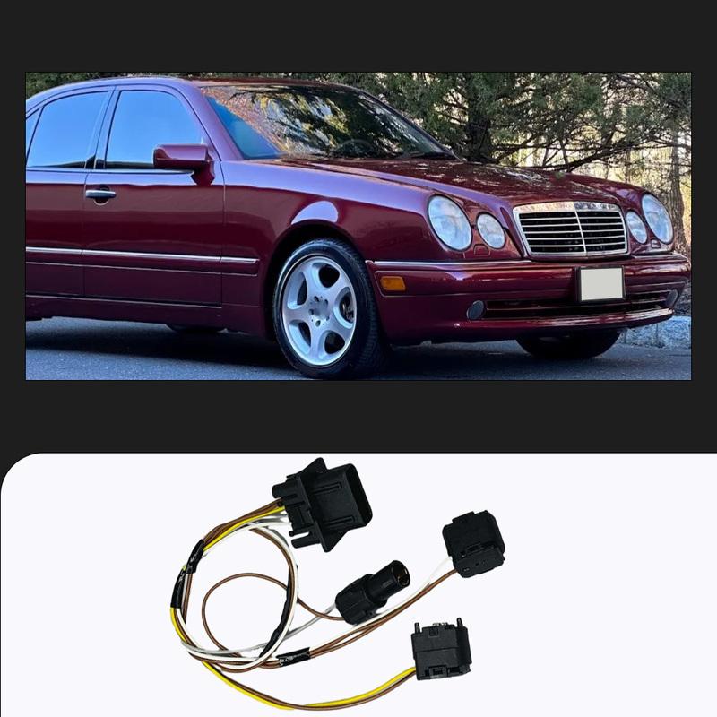 For Mercedes-Benz E430 E320 W210 1999-2002 Headlight Wiring Harness Left and Right Sides Male Plug 3 P 2108203761