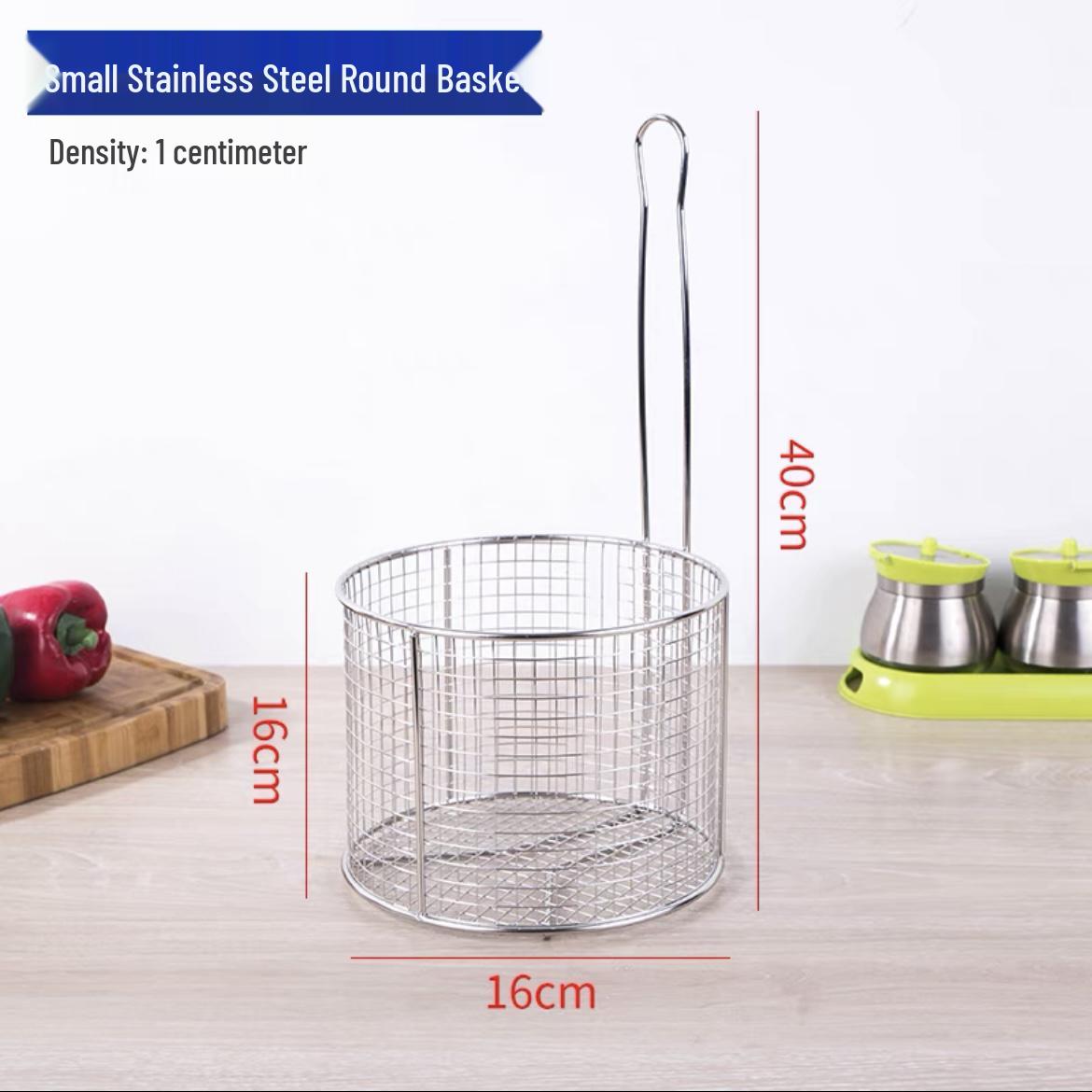Stainless Steel Square Table Sieve & Frying Basket for Flour Coating & Dipping