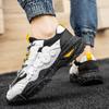 Fashion 2024 Spring New Men's Personality Gear Casual Sports Shoes Trendy Fashion Running Shoes Leather Stitching Men's Shoes
