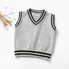 Children's V-neck Boys' Knitted Vest Top Pullover Bottoming Shirt