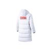 Anta Star Series National Flag Long Sleeve Mid-Length Warm Hooded Down Jacket Unisex Outerwear White 152040929-1