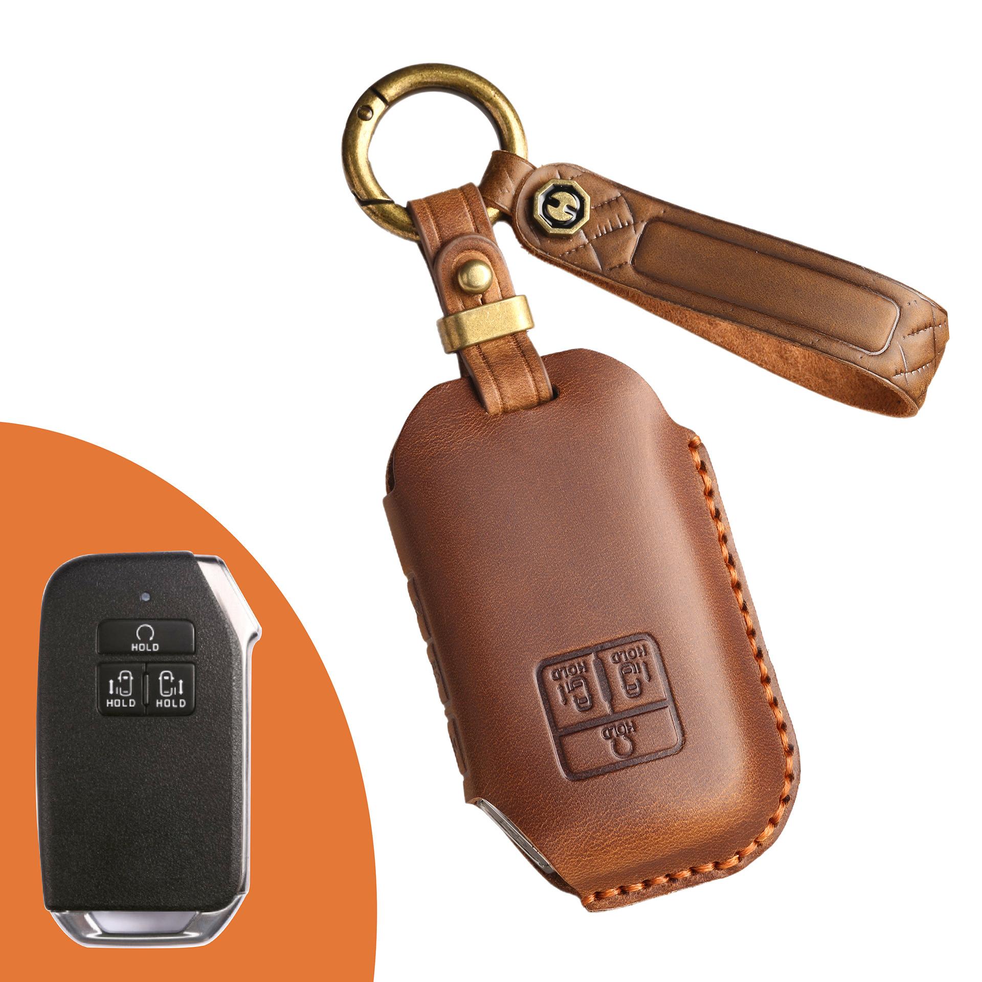 

Vintage car key case for Kia Carnival SX K. Wah KIA car key case коричневый