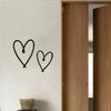 2PCS Metal Heart Wall Art Personalized Valentines Day Gift Home Decor