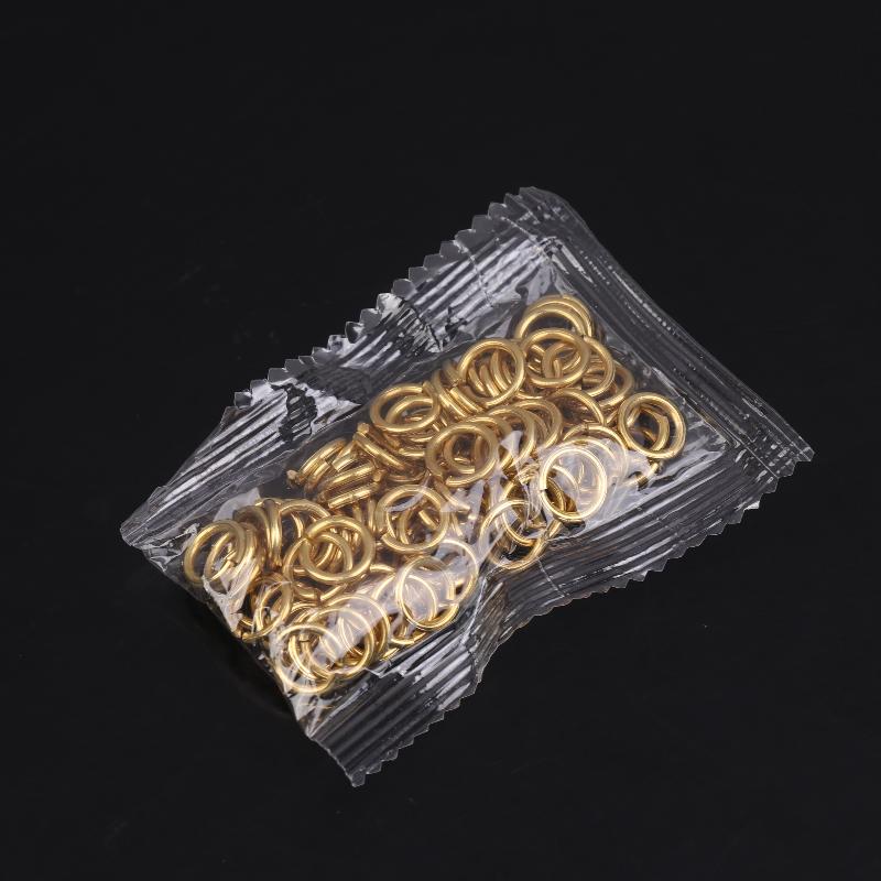 

100pcs 10mm Brass Jump Rings Open Connector Rings For Jewelry Making DIY Crafts Keychains Pendant Connector
