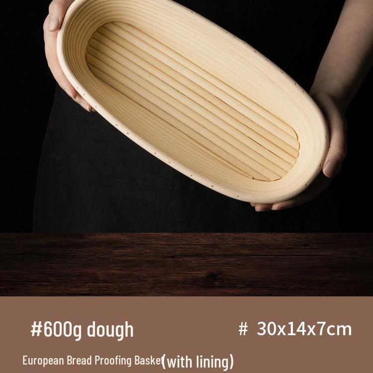 Nordischer Handgefertigter Europäischer Rattan Gärkörbchen für Brot zum Backen