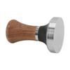 Coffee Tamper Stainless Steel Flat Bottom Coffee Hand Tamping Tool with Wooden Handle