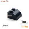 20pcs/lot DIY Blocks Building Bricks Radian 1X2 Educational Assemblage Construction Toys for Children Size Compatible With Brand
