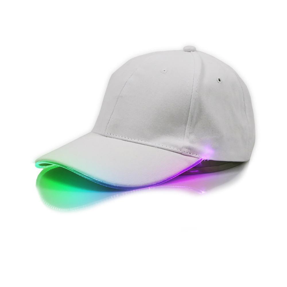 Cotton Flashing Glow Rave Party Cap Adjustable Hip-hop Luminous Hat  Stage Performance
