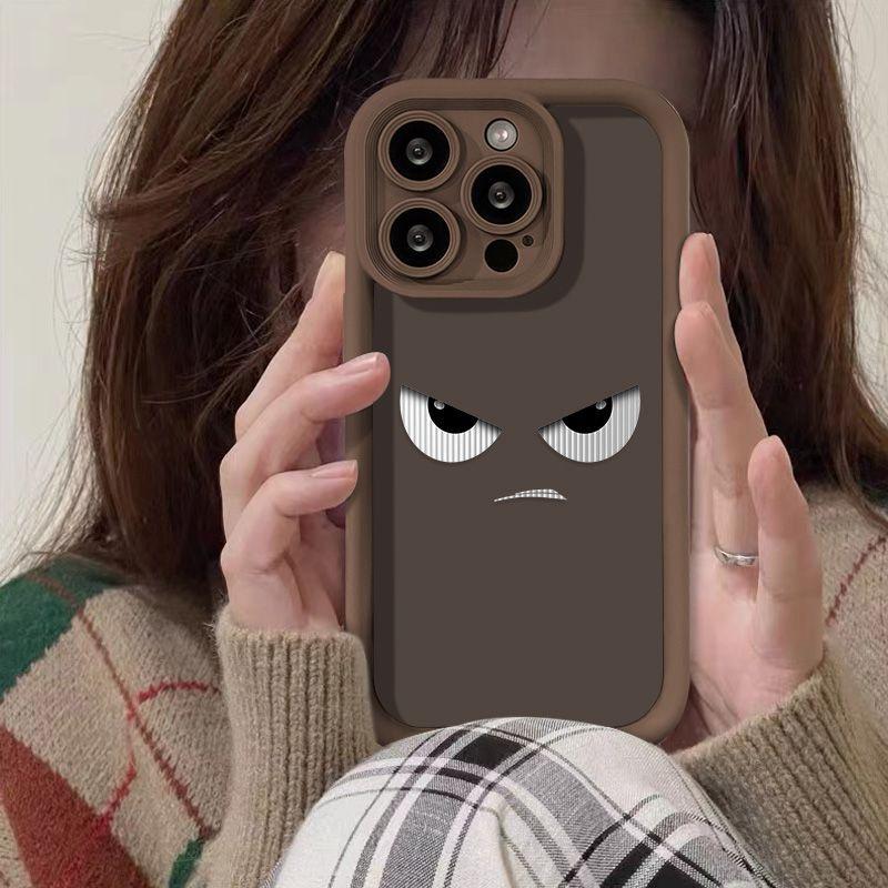Murderous Expression Applies To iPhone17PorMax Mobile Phone Case 14Por Apple 13/12 Matte Feel 16 All-inclusive.