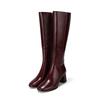 Leather Breathable Long Boots 6.5cm Bbg851wn