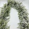 Christmas Snowflake Flocked Vine Decoration for Hotels