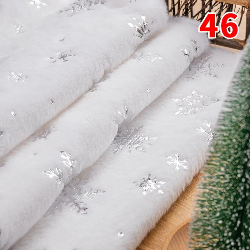 160X50Cm Pv Velvet Gilded Snowflake Velvet Fabric for Christmas Decoration Pillow Cover Women's Hoodie Handmade Diy Sewing Cloth