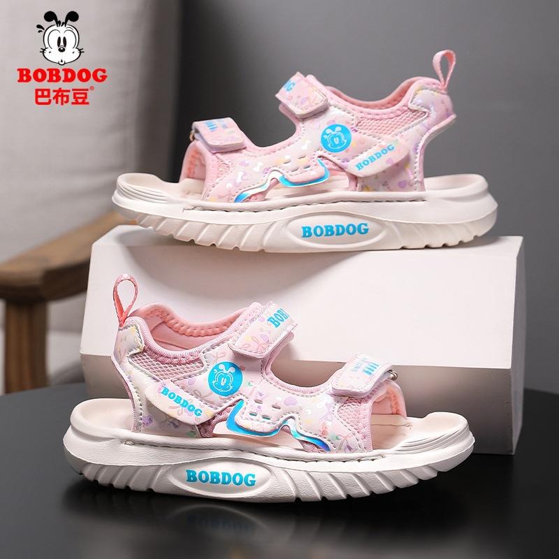 Babu bean boys sandals summer new children open-toed beach shoes soft sole non-slip girls fashion sports sandals