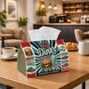 1pc Retro Vintage Classic Tissue Box | Durable, Diner Food Typography Suitable for Living Room Accent, Bedroom Decor, Encouragement Gifts, Workplace G