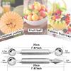 2Pcs Double-Headed Stainless Steel Fruit Baller Spoon - Multi-Function Melon Scoop & Carving Tool for Fruit Platter & Salad Prep