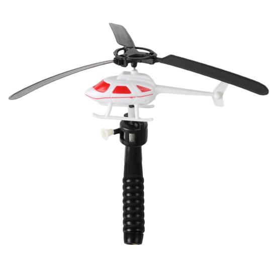 Interesting with Handle Drive Toys Clockwork Toy Flying Helicopter Children Vehicle Party Favors
