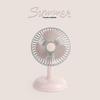 Simple Desktop Charging Fan, USB Charging Portable Small Fan, Retro Desktop-style Simple Fan with Battery
