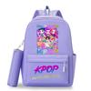 Kpop Demon Hunters Schoolbag Backpack Student Teenager Rucksack Girl Casual Kawaii School Bag Travel Knapsack Mochila Gift for STEM DIY Model Kit 3D