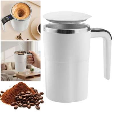 380ML Auto Magnetic Coffee Mug Rechargeable Automatic Mixing Cup Automatic Stirring Cup for Milk/Cocoa At Office/Kitchen/Travel