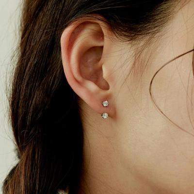 Murmur [925silver]Cubic Earjacket Earrings