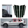 Glossy Black Pillar Post Fit For BMW X1 U11 2023-2024 Window Door Column BC Mirror Effect Cover Trim Car Stickers