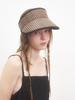 Beulaunhaes Houndstooth Straw Sun Visor