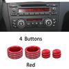 Car Air Conditioning Sound Knob Cover Interior Decoration For BMW 1 Series 2006-2012 E81 E82 E87 E88 ( 3 Or 4 buttons