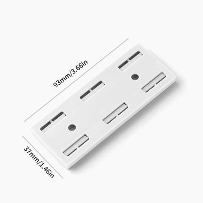 Wire Organizer Power Strip Holder Wall-Mounted Plug Fixer Sticker Punch-free Home Self-Adhesive Socket Fixer Cable