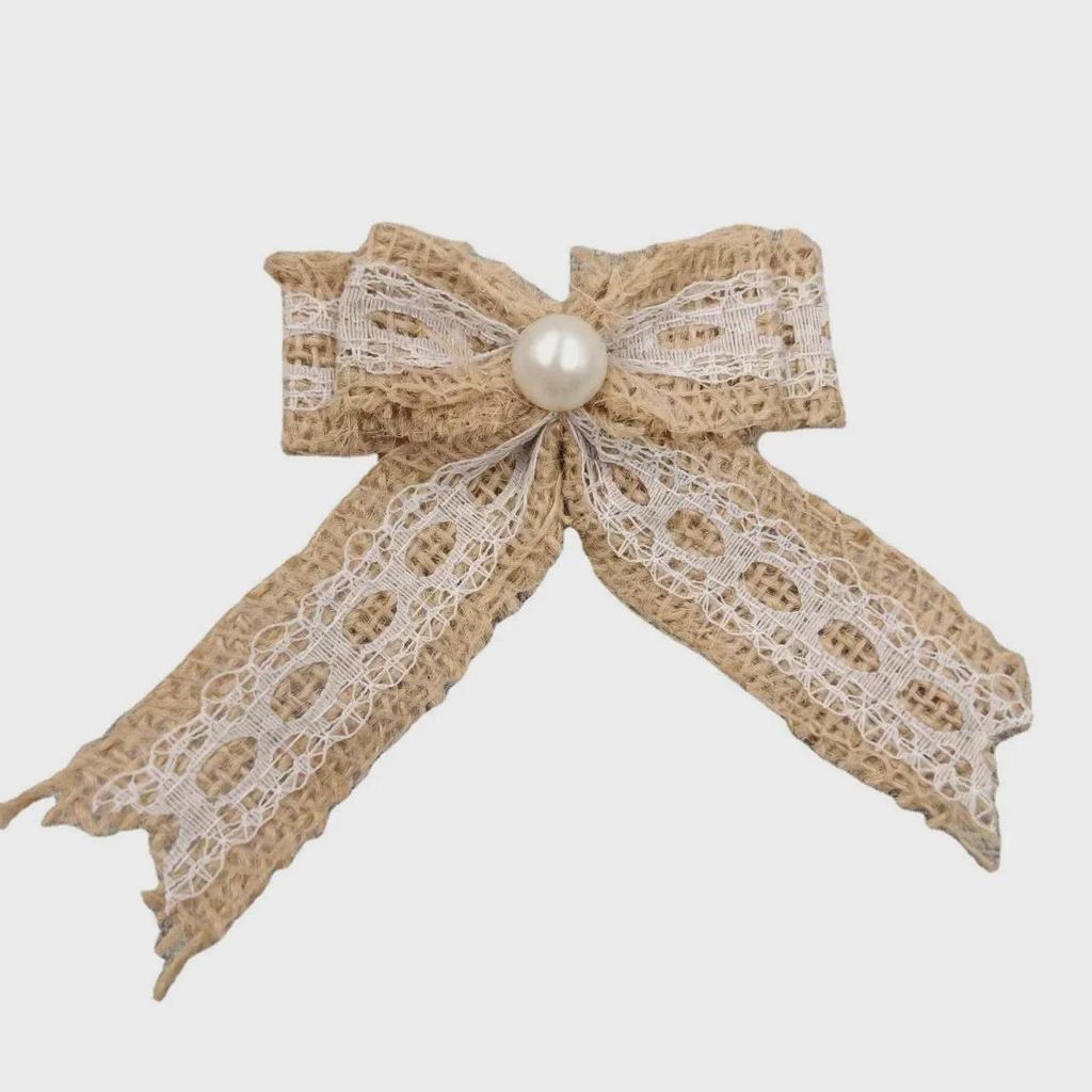 Coș cu flori din in făcut manual: Decor pălărie cu fundă trandafir 3D pentru bricolaj și activități artizanale pentru grădiniță