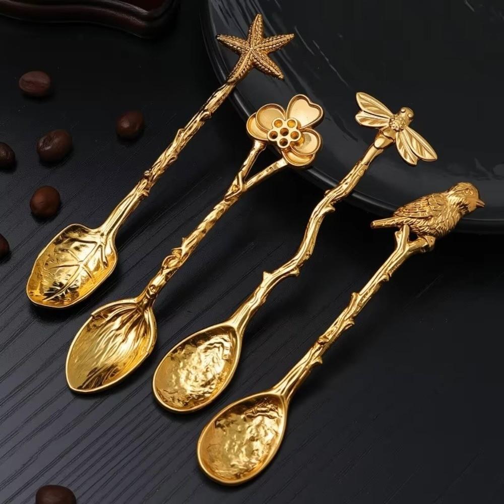 Vintage Royal Style Dessert Spoon Flatware Dessert Spoon Coffee Spoon Mixing Spoon  Christmas Gift