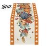 Kitchen Table Runner Print Seasonal Inch Pumpkin Runner 13x72 for Fall Maple Leaf Autumn Festive