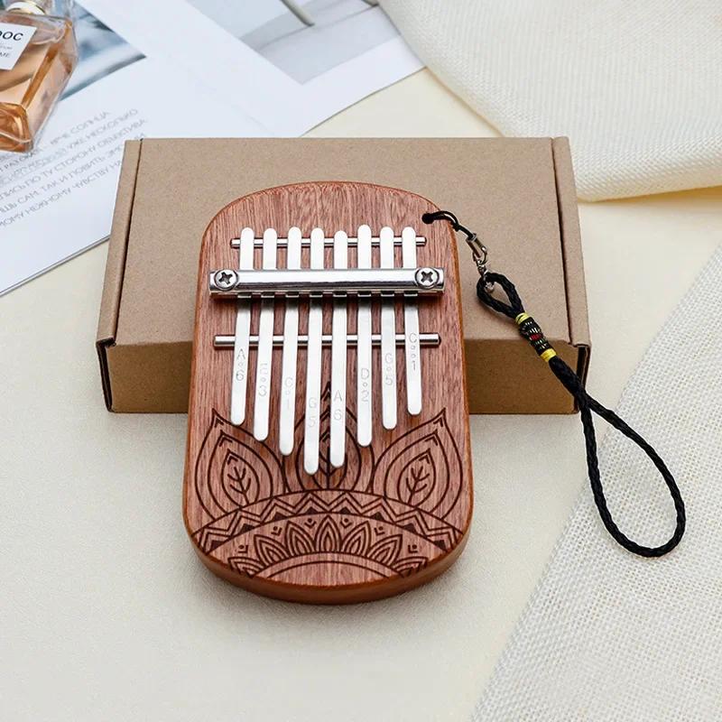 Portable 8 Key Mini Kalimba Finger Percussion Kalimba Wood Keyboard Percussion Instrument Christmas Gifts For Children Trainer