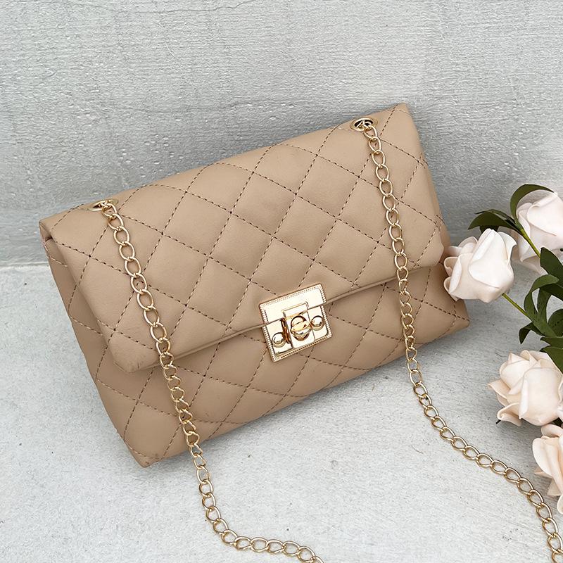 Women's Embroidered Square Buckle Bag 2023 Fashion Shoulder Bag