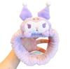 Korean Cute Sanrio Cartoon Face Wash Plush Headband Hair Tie