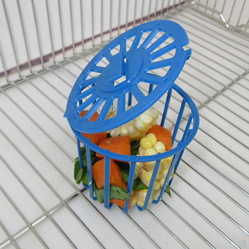2PCS Creative Multi-Purpose Cage Hanging Toys Bird Fruit Vegetable Feeder Basket Parrot Feeder Pet Feeding Supplies