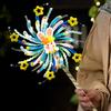 Unfinished Glowing Rotating Lantern Handheld Spinning Fireworks Lamp  Festival Decoration