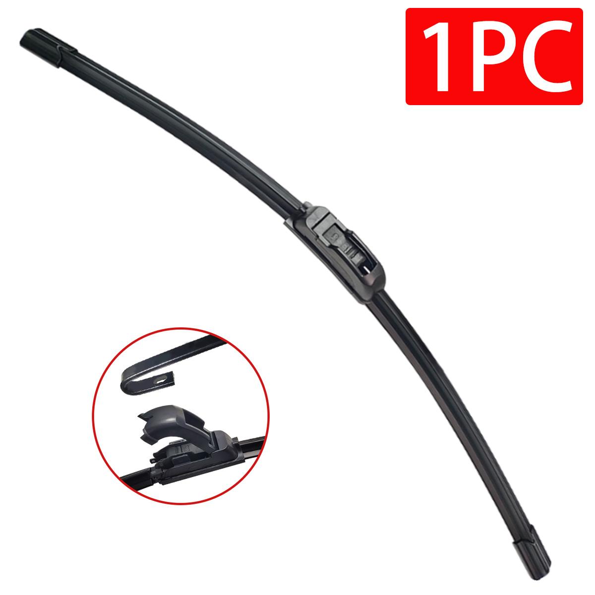 1PC Car Windshield Wiper Blade J/U-Shaped Universal Windshield Wiper Natural Rubber Accessories 14 16 18 19 20 21 22 24 26 24 inch (600mm)