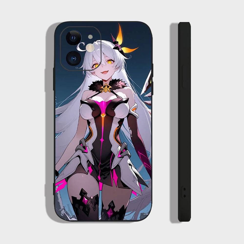 

Herrscher Of The Void Анимированная игра H-Honkai Impact 3-го Поколения Чехол для телефона Для IPhone 17 Air 16 15 14 13 Pro Max 11 12 Черный Силикон IPHONE 15PRO