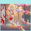 Bloedige Witte Schedel Halloween Handschoenen Voor Kostuumfeest