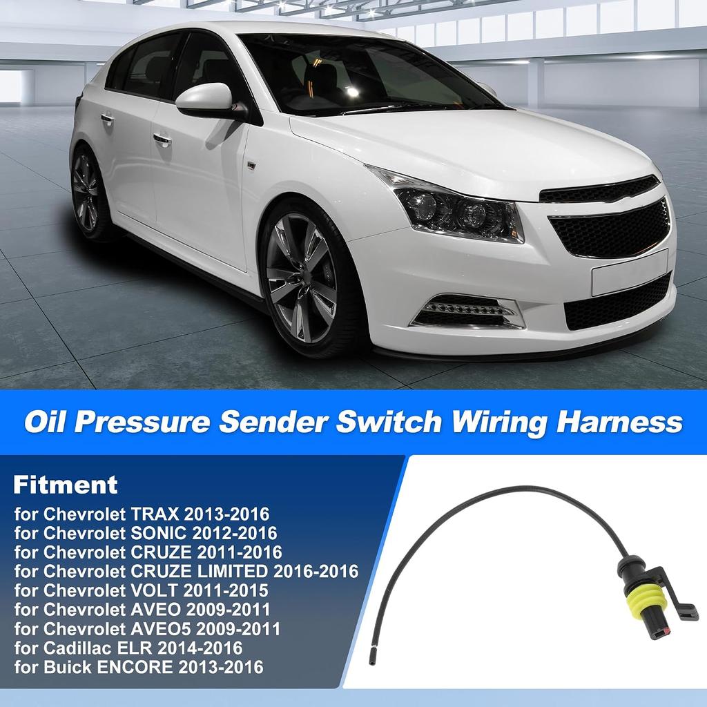Oil Pressure Sender Switch Wiring Harness for Chevrolet CRUZE 2011-2016 Replace No.PS503/55354325 Oil Pressure Sensor Connector Pigtail for Buick