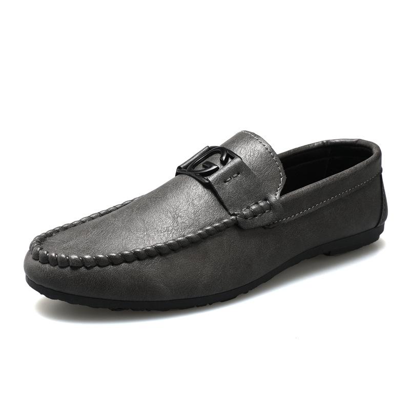Loafers Men'S Lazy Shoes Soft Leather Shoes Korean Version Casual Shoes Men'S Shoes Summer Men'S Versatile Trend Shoes