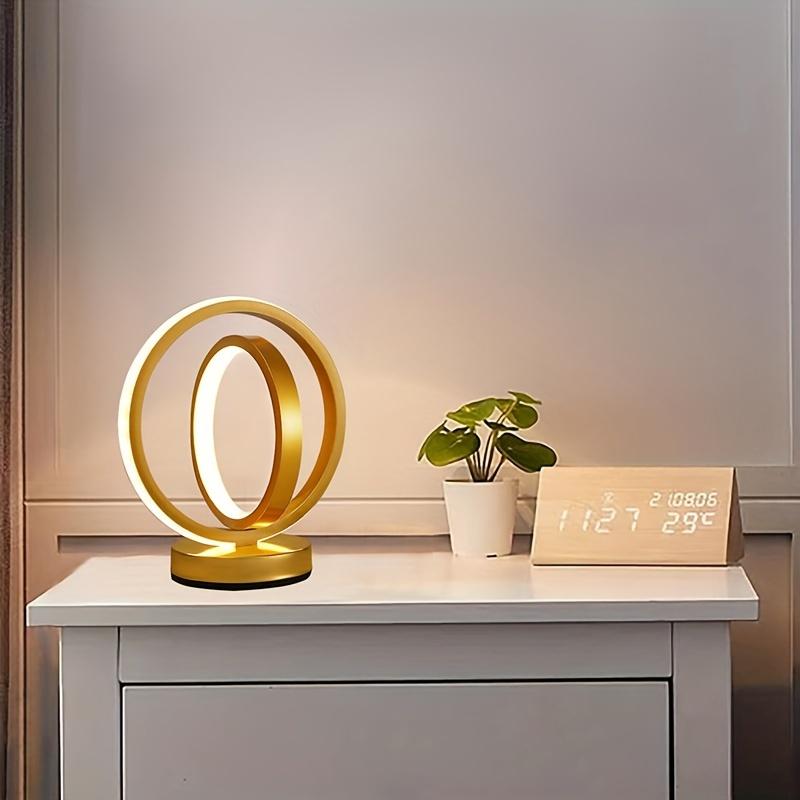 

Elegant Earth Dream Desk Lamp Modern Design Metal USB Power Adjustable Lighting Is Suitable for Bedroom, Study and Living Room. золотий