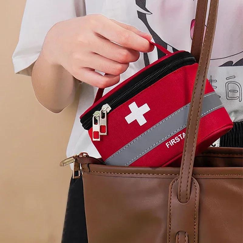 Compact Emergency Medical Kit with Travel-Friendly Medicine Organizer