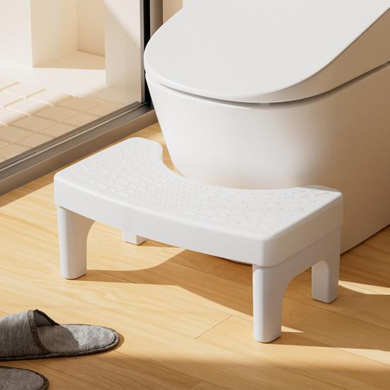 Household Toilet Stool Anti-slip Surface Solid Legs Thickened Squatting Stool Adult Squat