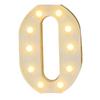 Alphabet LEDs Light Standing Letters Sign with Bulbs Night Lamp Warm White Constant Bright Light Effect 2 * AA Cell Operated IP54 Water Resistance