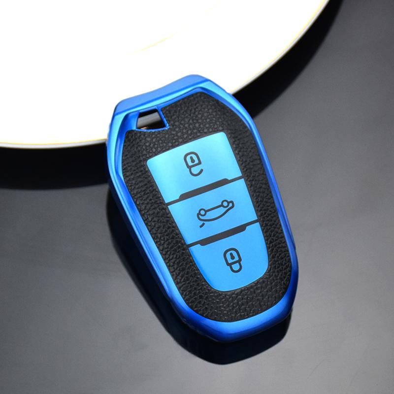 

Кожаный чехол для дистанционного ключа из ТПУ для Peugeot 2008 3008 4008 5008 308 408 508 для Citroen C3-XR C4 C4L C6, защитные аксессуары Key Case