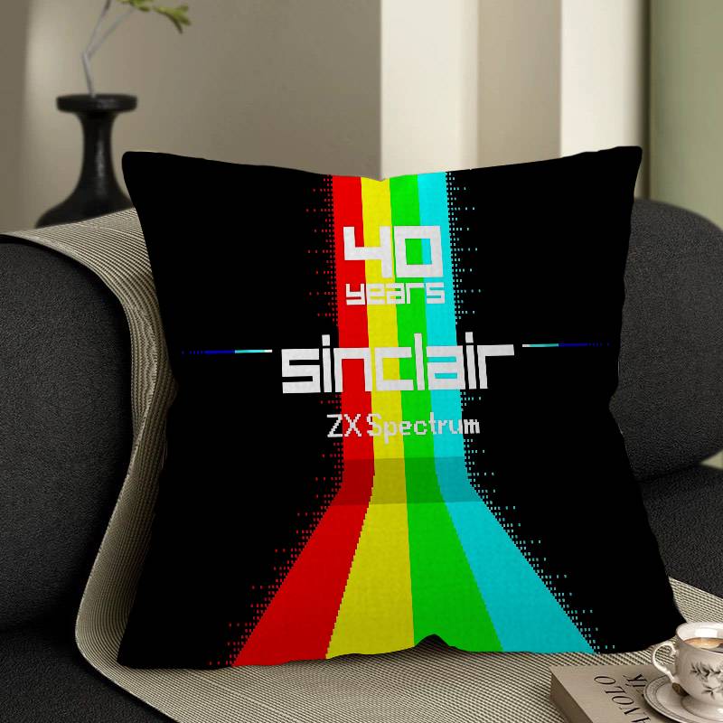 Retro Sinclair Zx Spectrum Personalized Pillow Cover Kids Bedroom Wild Party Decor Pillowcase Kid Birthday Shower Gift