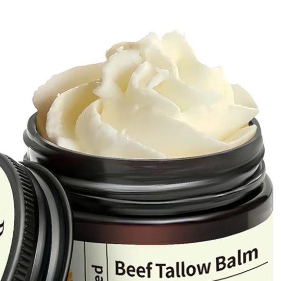 Beef Tallow Moisturizing Cream with Jojoba Oil Shea Butter Honey Lightweight Non-Greasy Daily Hydration Nourishing Skin Barrier Support for Face Skin