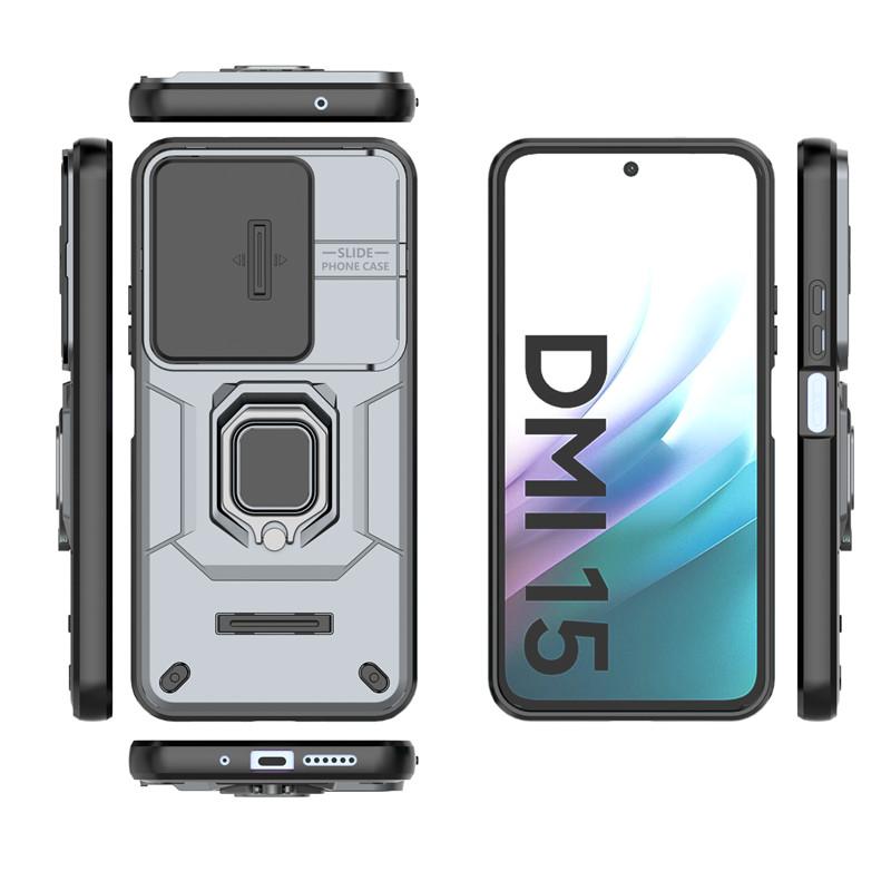 For Xiaomi Redmi 15 Case Xiaomi Redmi 15 Cover Slide Camera Protector Holder Bumper Protective Phone Cases On Redmi 15 Funda