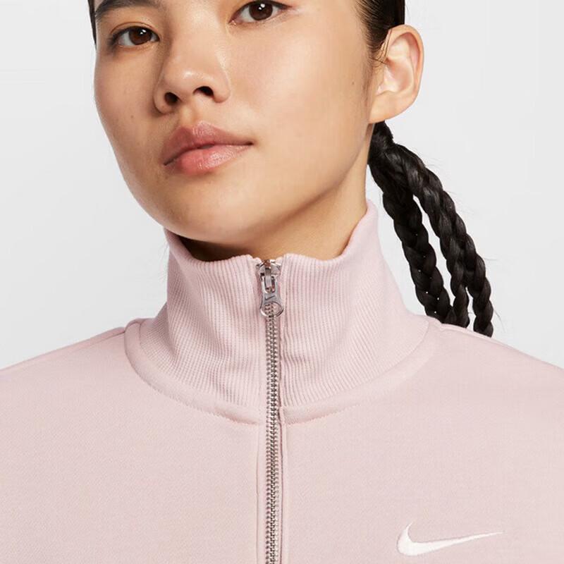 Nike Women's Phoenix Fleece Crop Quarter-Zip Sweatshirt